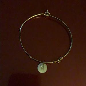 A single M initial charm bracelet !